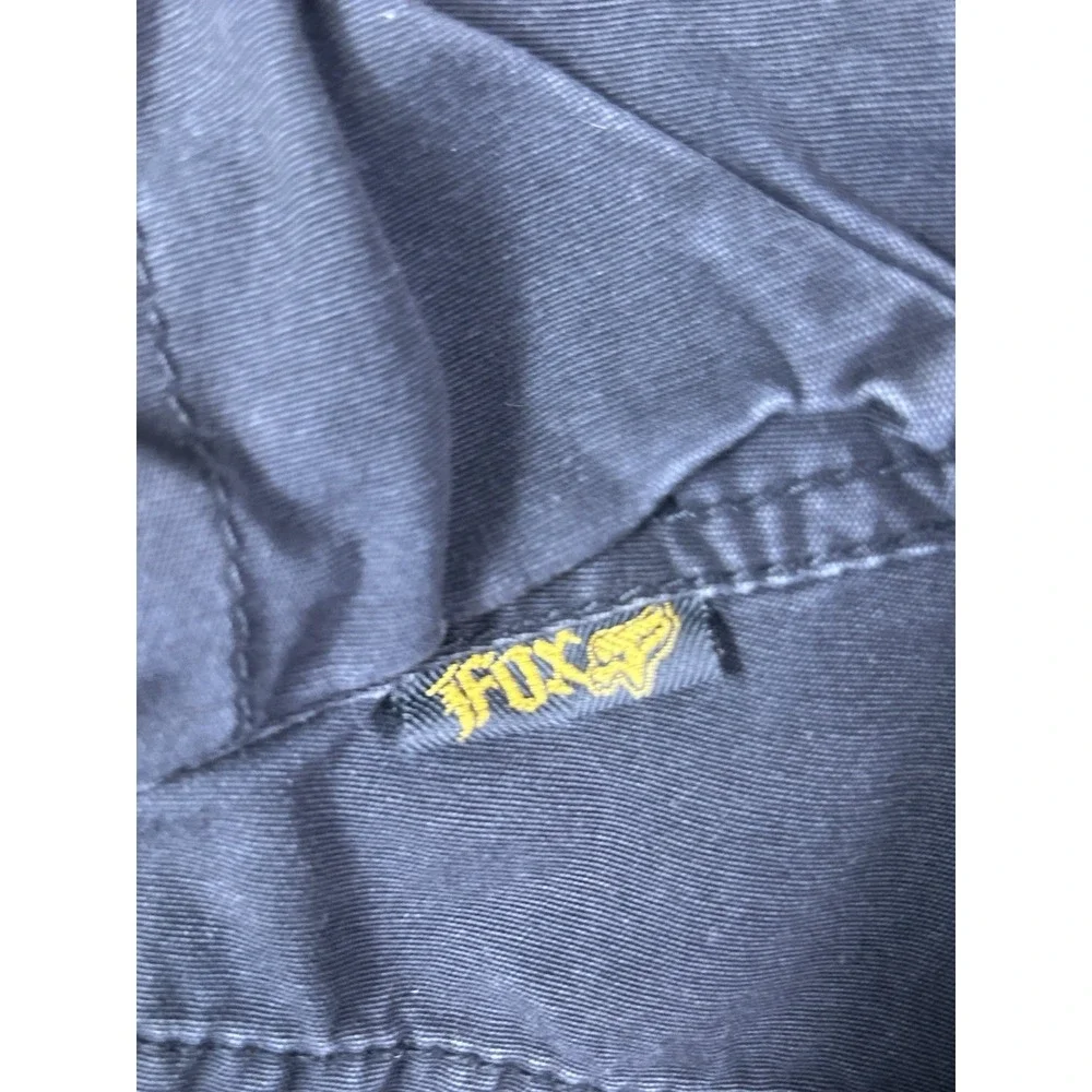 Fox Racing cargo shorts iconic fox head logo Grey Men's 32 Cotton Shorts Y2K